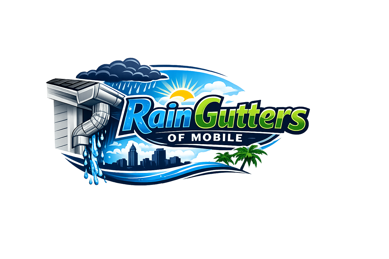 Rain Gutters of Mobile -logo